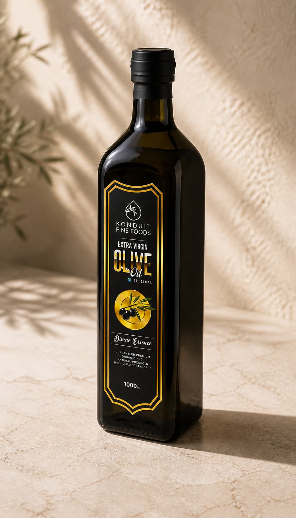 Konduit Origins bottle in warm light